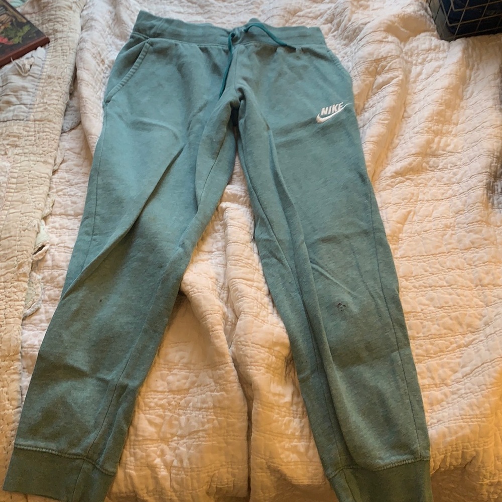 Blue Nike sweatpants